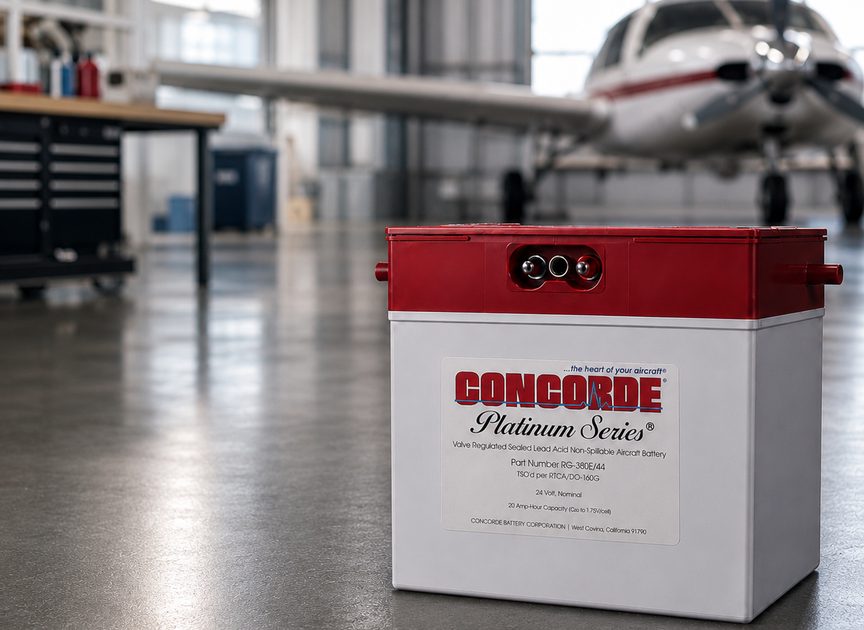 Concorde aircraft battery